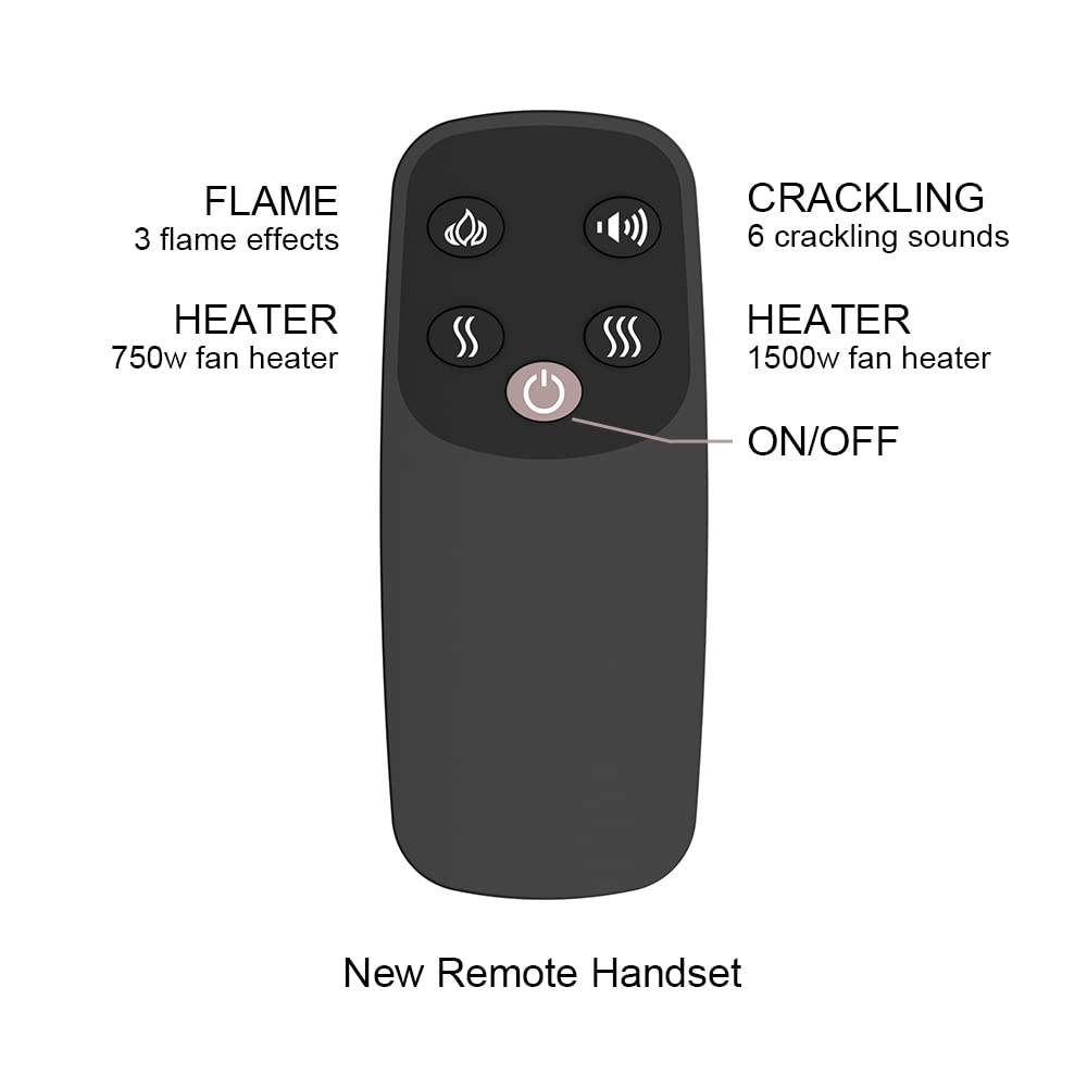 Electric Fireplace Insert – 750W/1500W