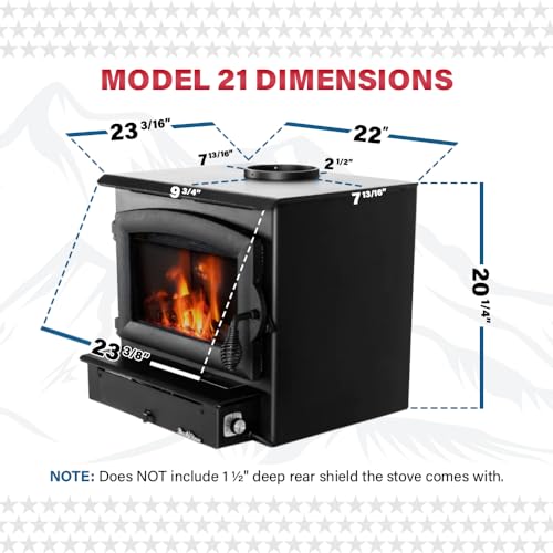 Freestanding Wood Stove – 28,901 BTU