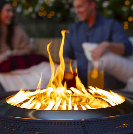 42" Propane Fire Pit Table – Smokeless Stainless Steel