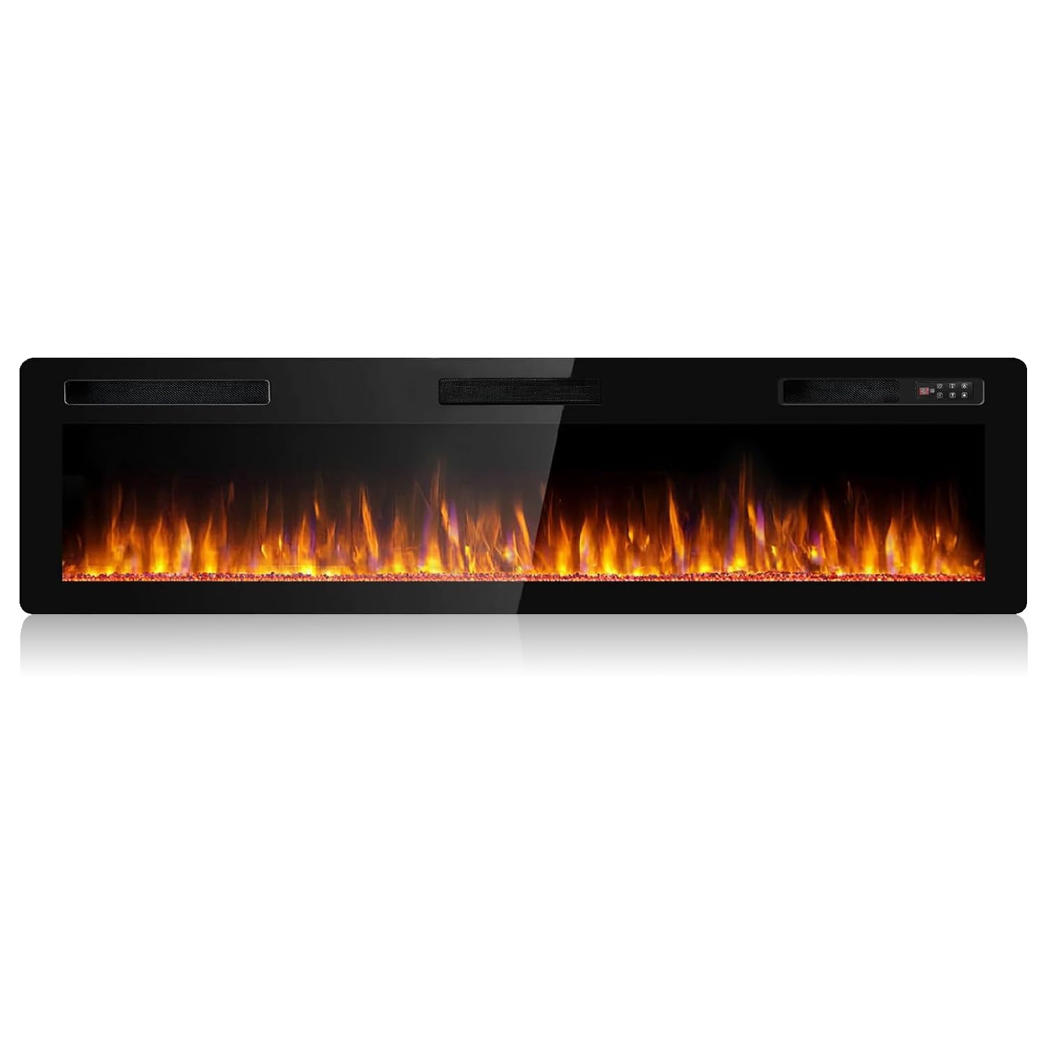 Ultra-Thin Linear Electric Fireplace – Wall Recessed
