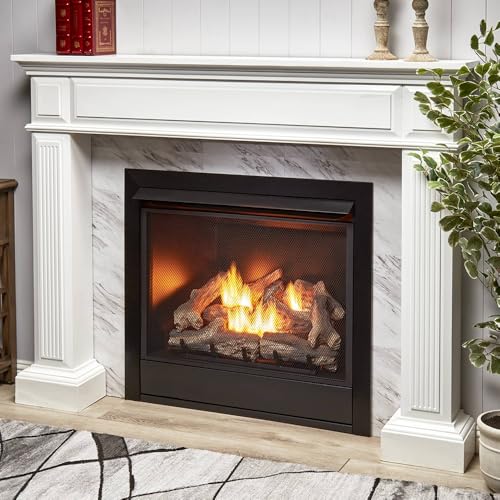 Dual Fuel Ventless Gas Fireplace Insert – 32,000 BTU