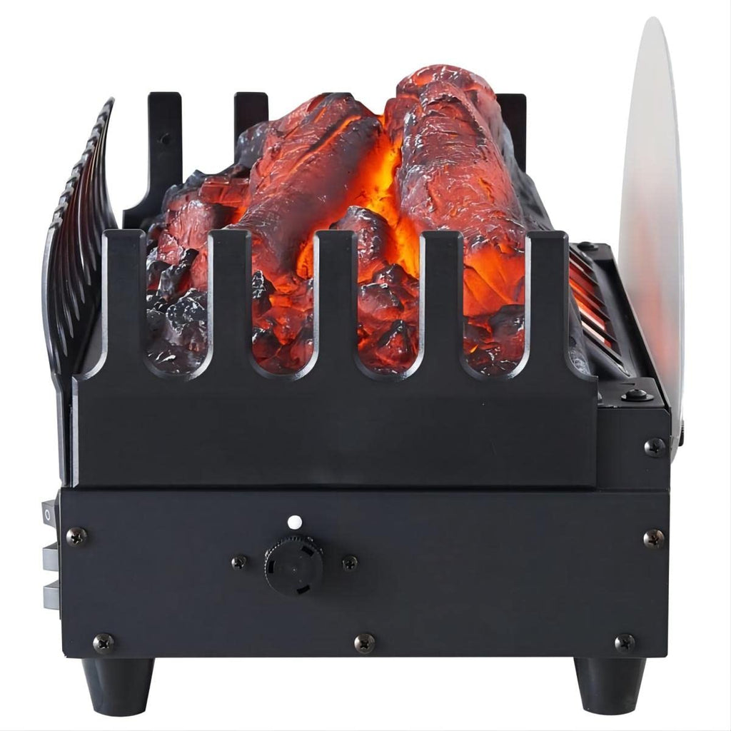 16" Electric Fireplace Log Heater – 750W/1500W