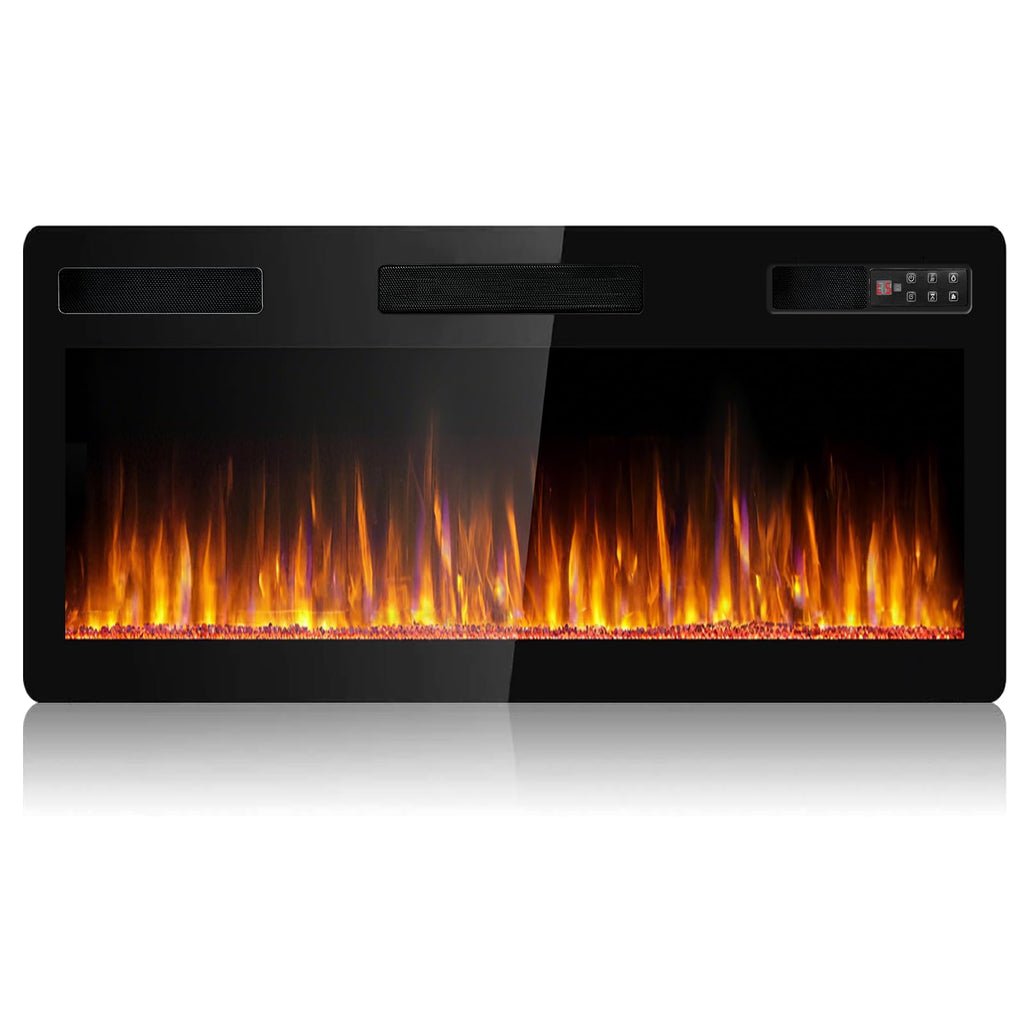 Ultra-Thin Linear Electric Fireplace – Wall Recessed