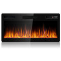 Ultra-Thin Linear Electric Fireplace – Wall Recessed