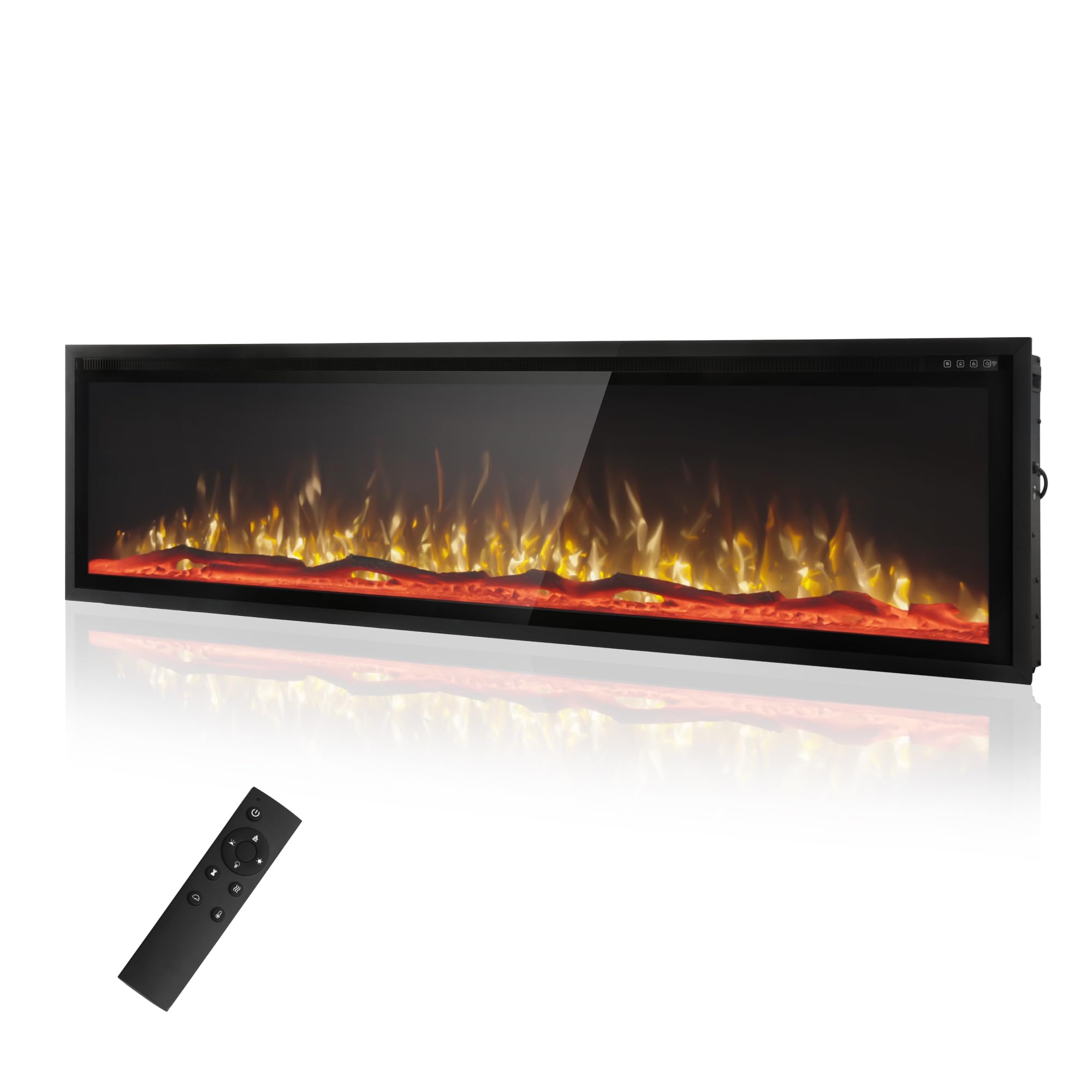 Electric Fireplace Heater with Remote Control