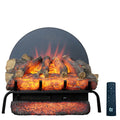 22" Freestanding Electric Fireplace Log Set – 750W/1500W