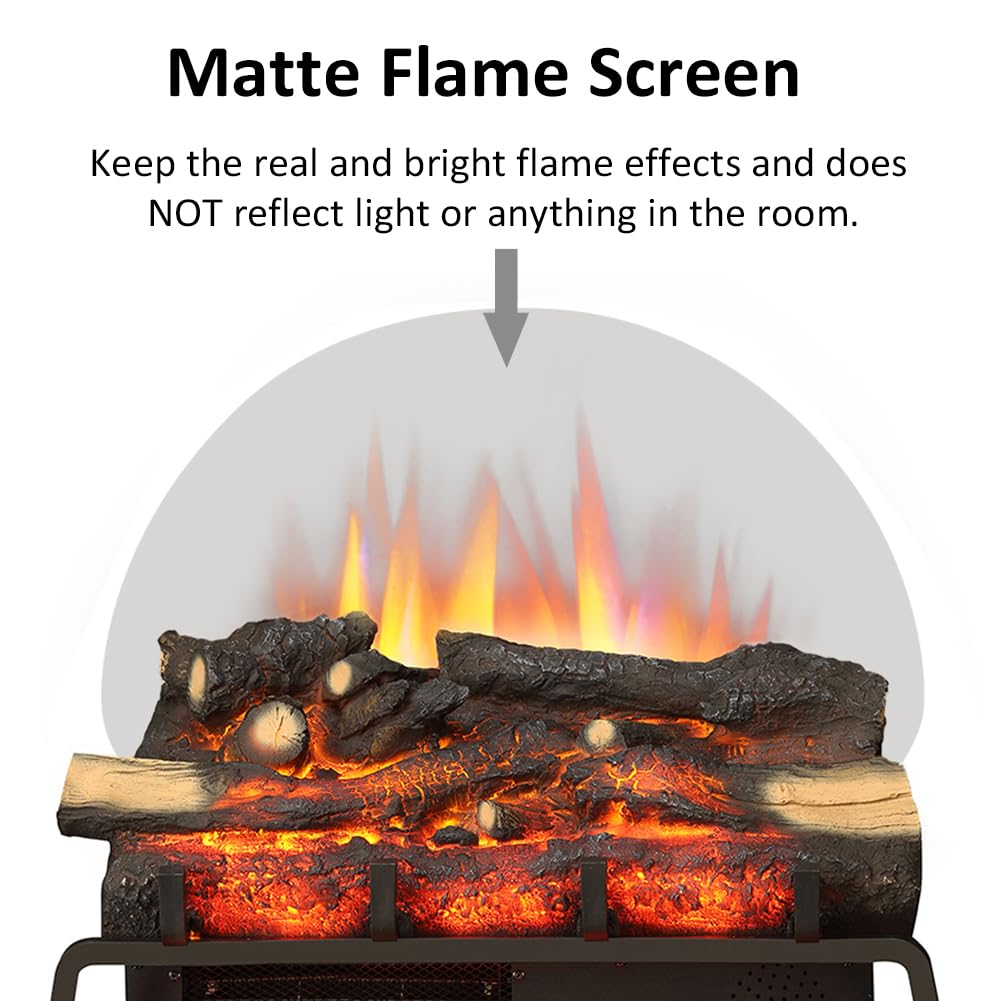 Standing Electric Fireplace Log Set – 750W/1500W