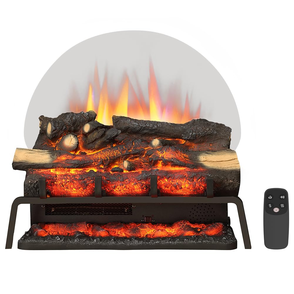 Standing Electric Fireplace Log Set – 750W/1500W