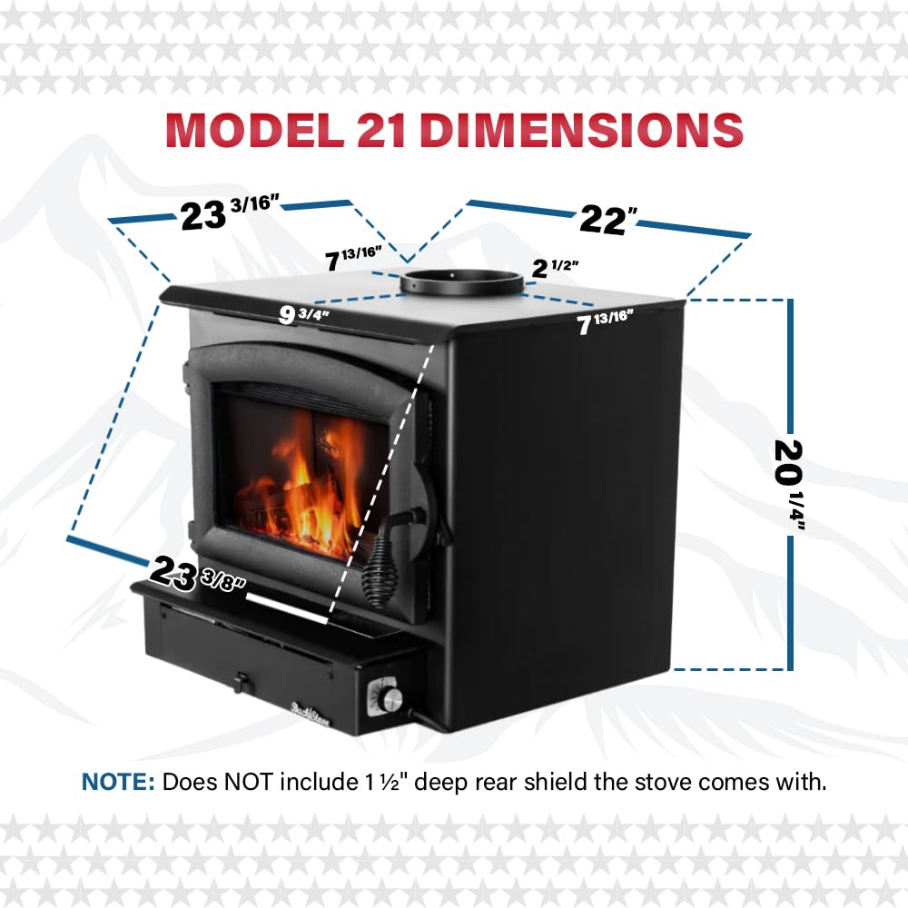 Wood Burning Fireplace Insert – 28,901 BTU