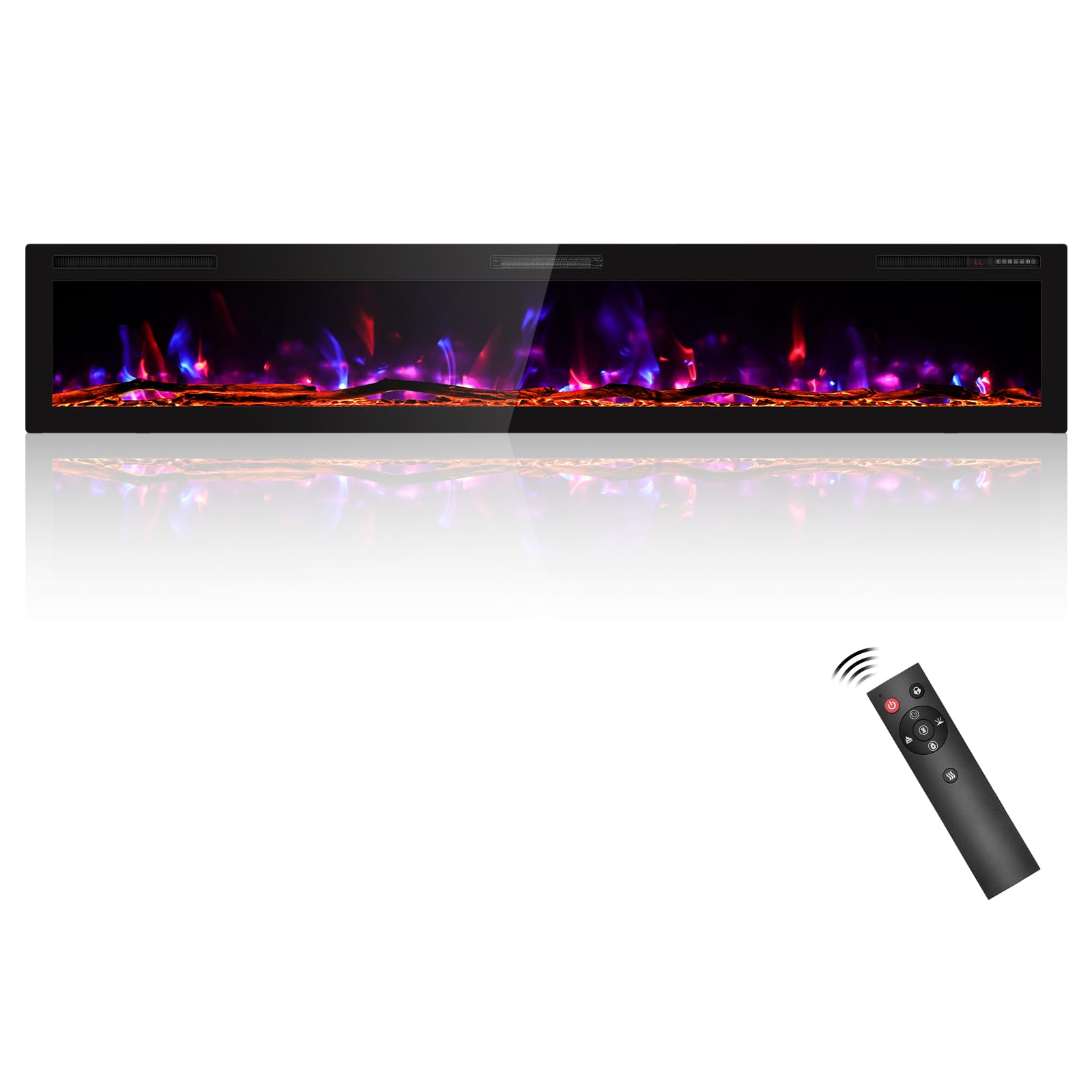 Ultra Thin Electric Wall Fireplace – 750W/1500W