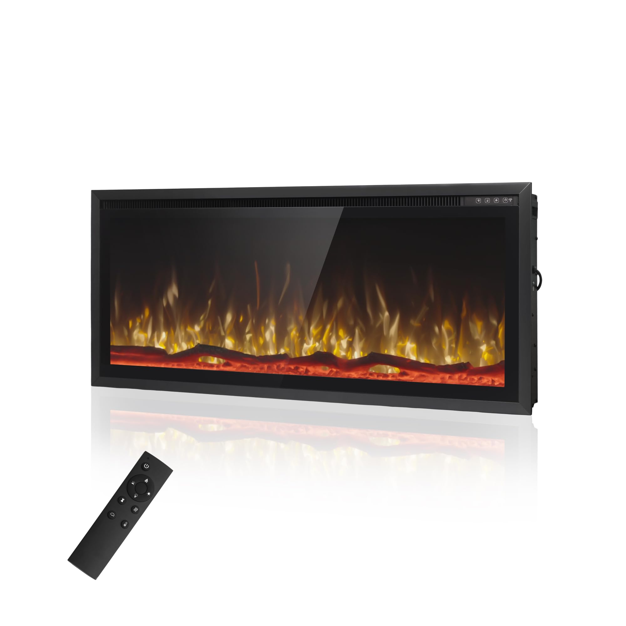 Electric Fireplace Heater with Remote Control