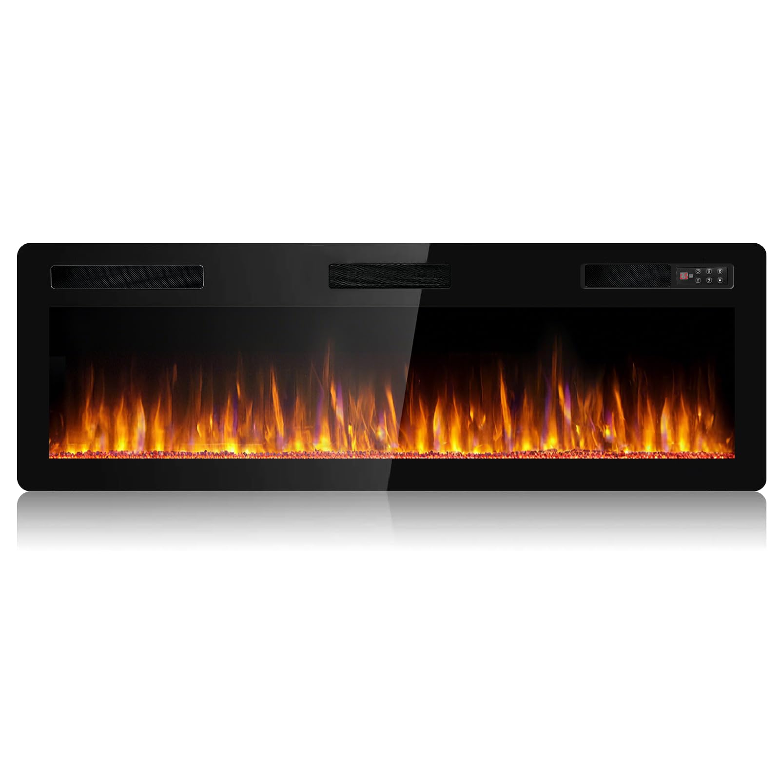 Ultra-Thin Linear Electric Fireplace – Wall Recessed