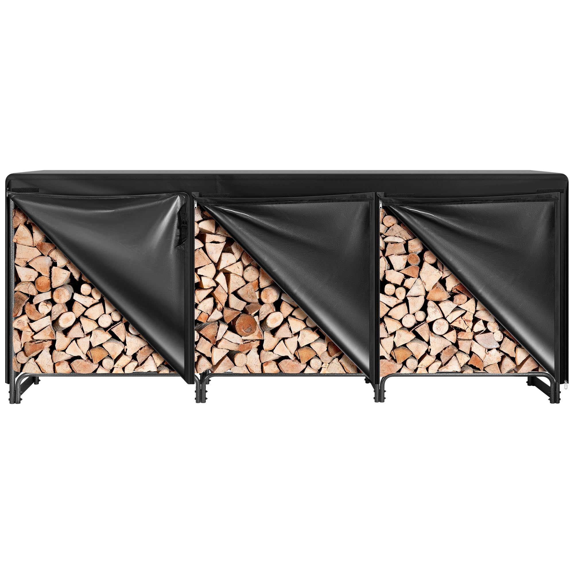 Heavy Duty Firewood Storage Rack with Cover