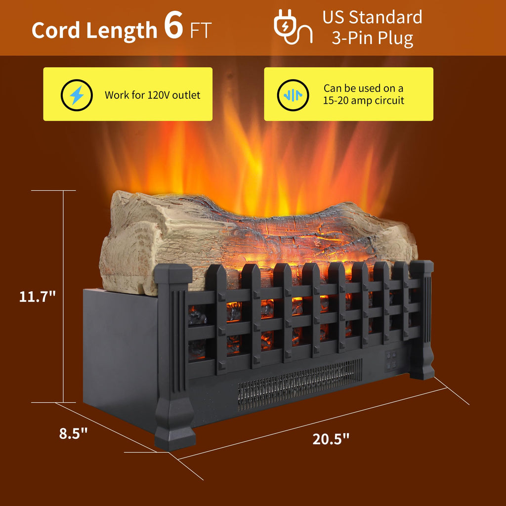 Fireplace Log Heater