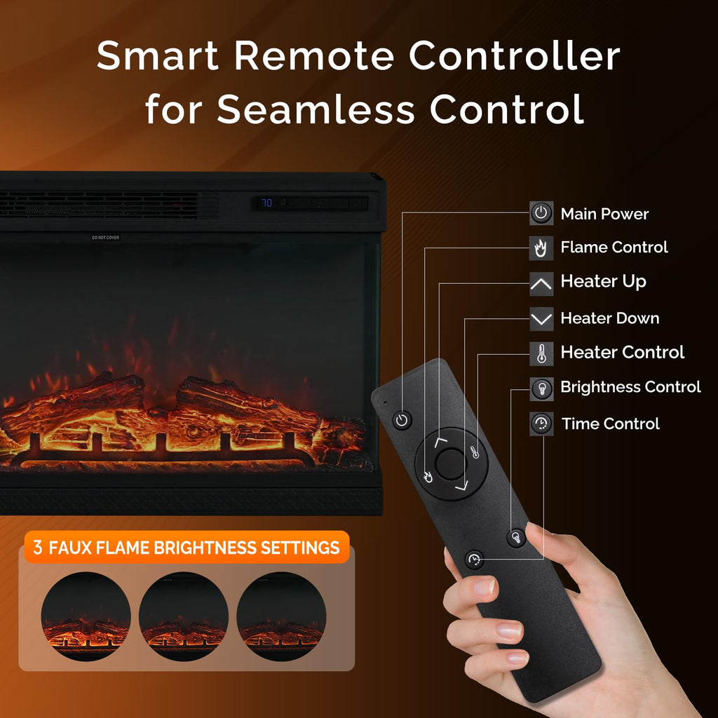VINGLI Electric Fireplace Insert