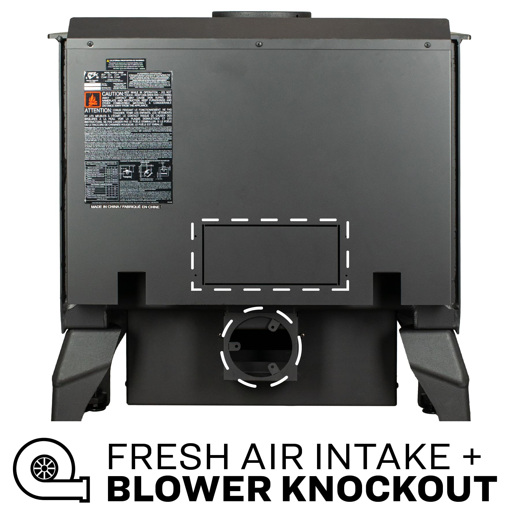 US Stove 1,200 Sq. Ft Wood Stove
