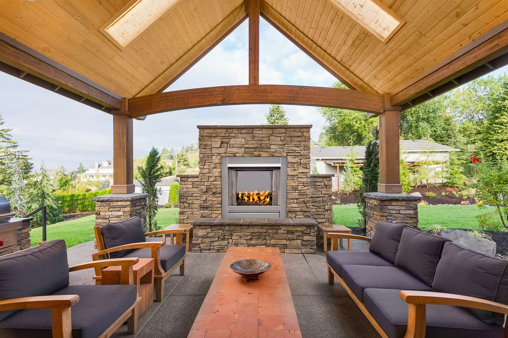 Outdoor Ventless Gas Fireplace Insert – 24,000 BTU