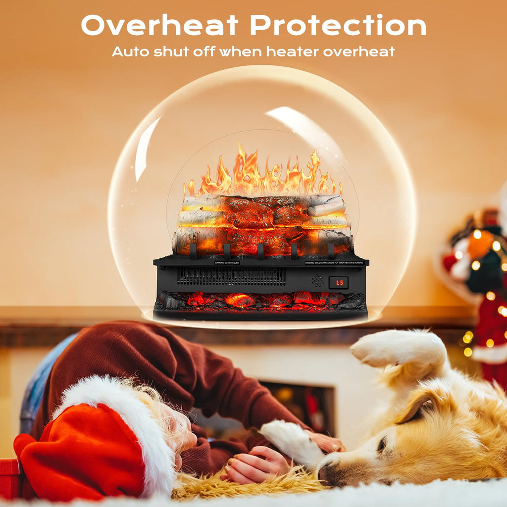 Electric Fireplace Log Set – 750W/1500W