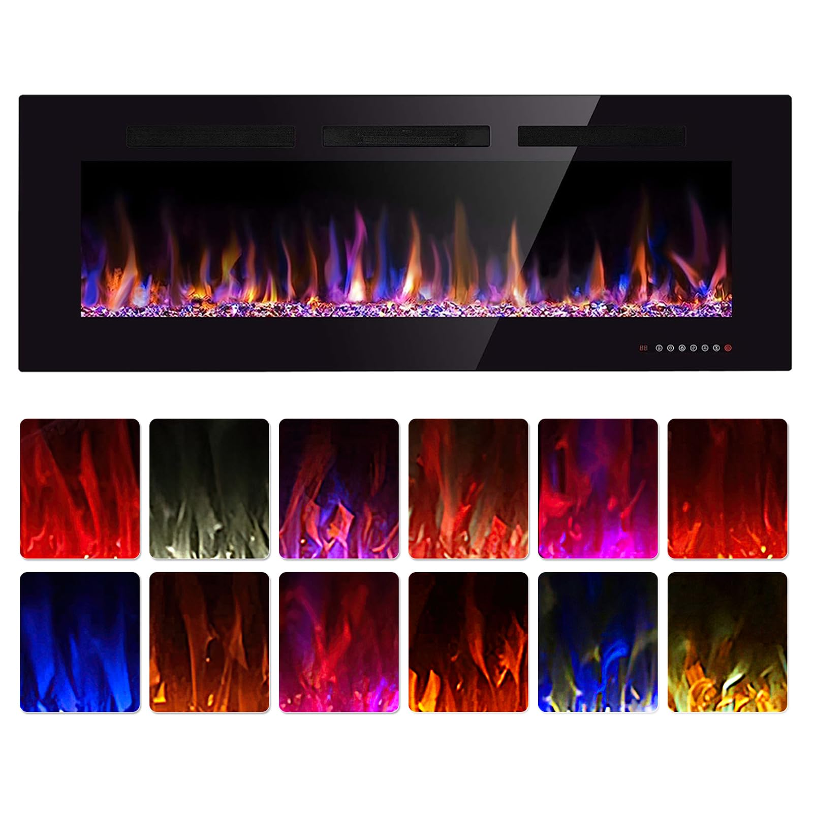 Electric In-Wall Fireplace – 36"/42"/50"/60"