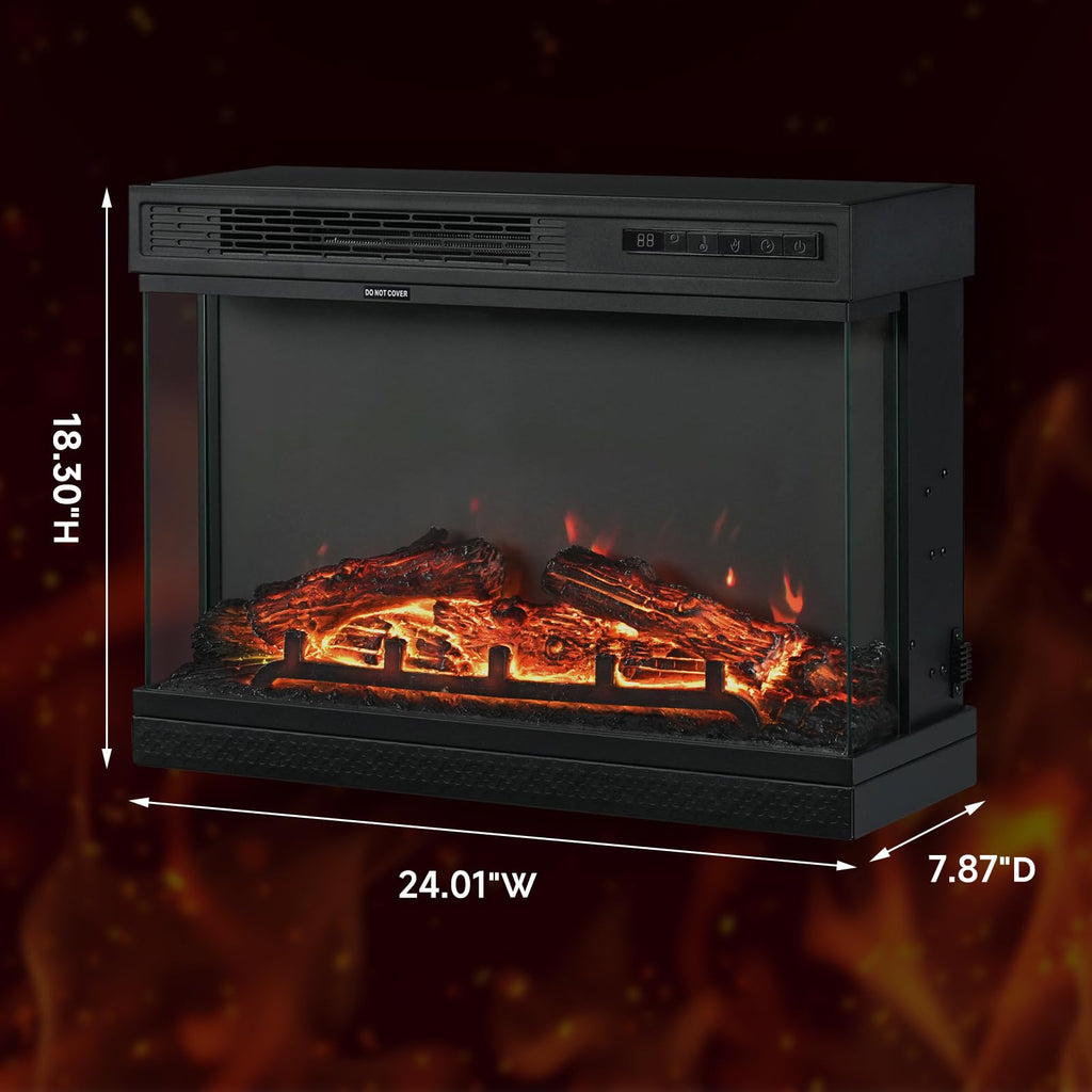 VINGLI Electric Fireplace Insert