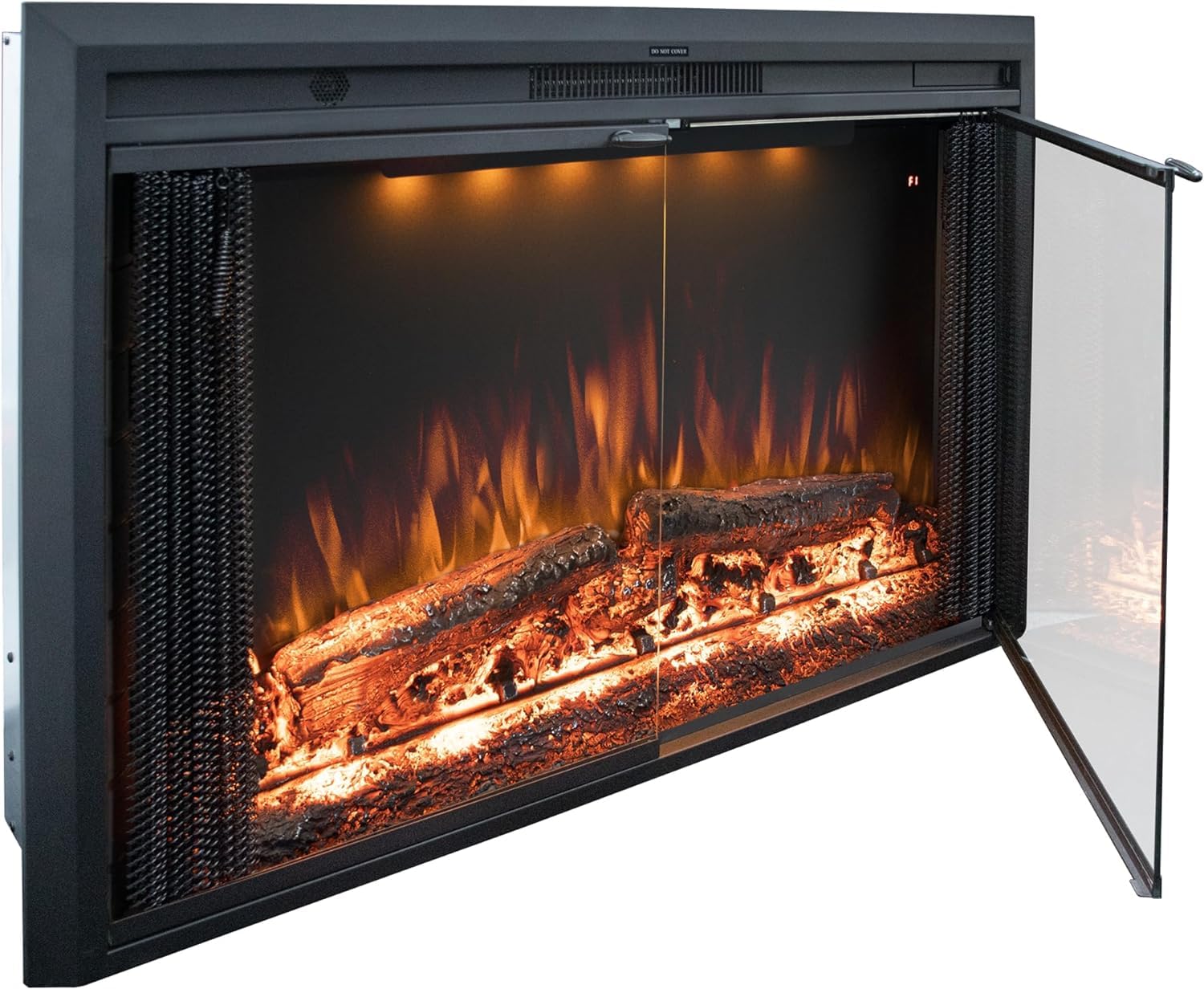 Electric Fireplace Insert with Glass Door – 750W/1500W