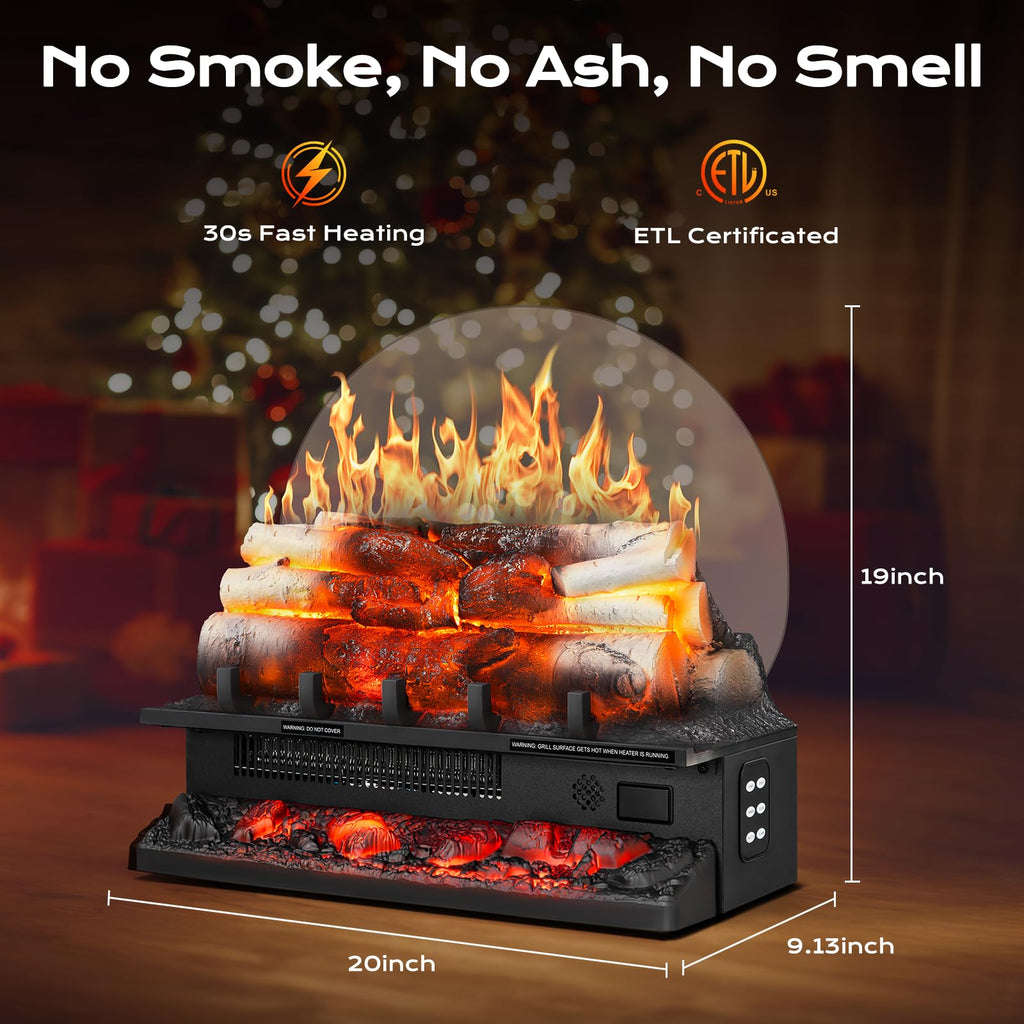 Electric Fireplace Log Set – 750W/1500W