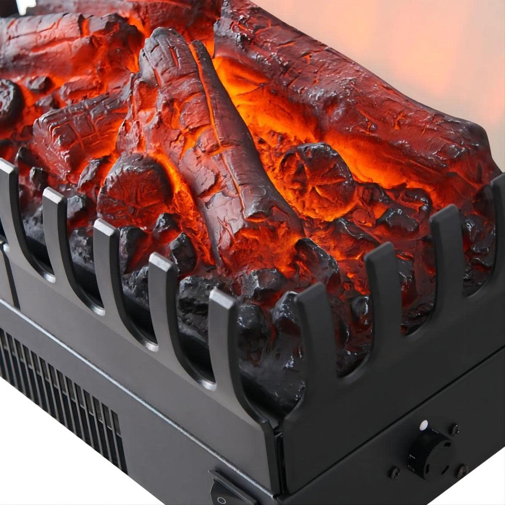 16" Electric Fireplace Log Heater – 750W/1500W