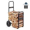 Heavy Duty Firewood Log Cart – 250 lbs Capacity