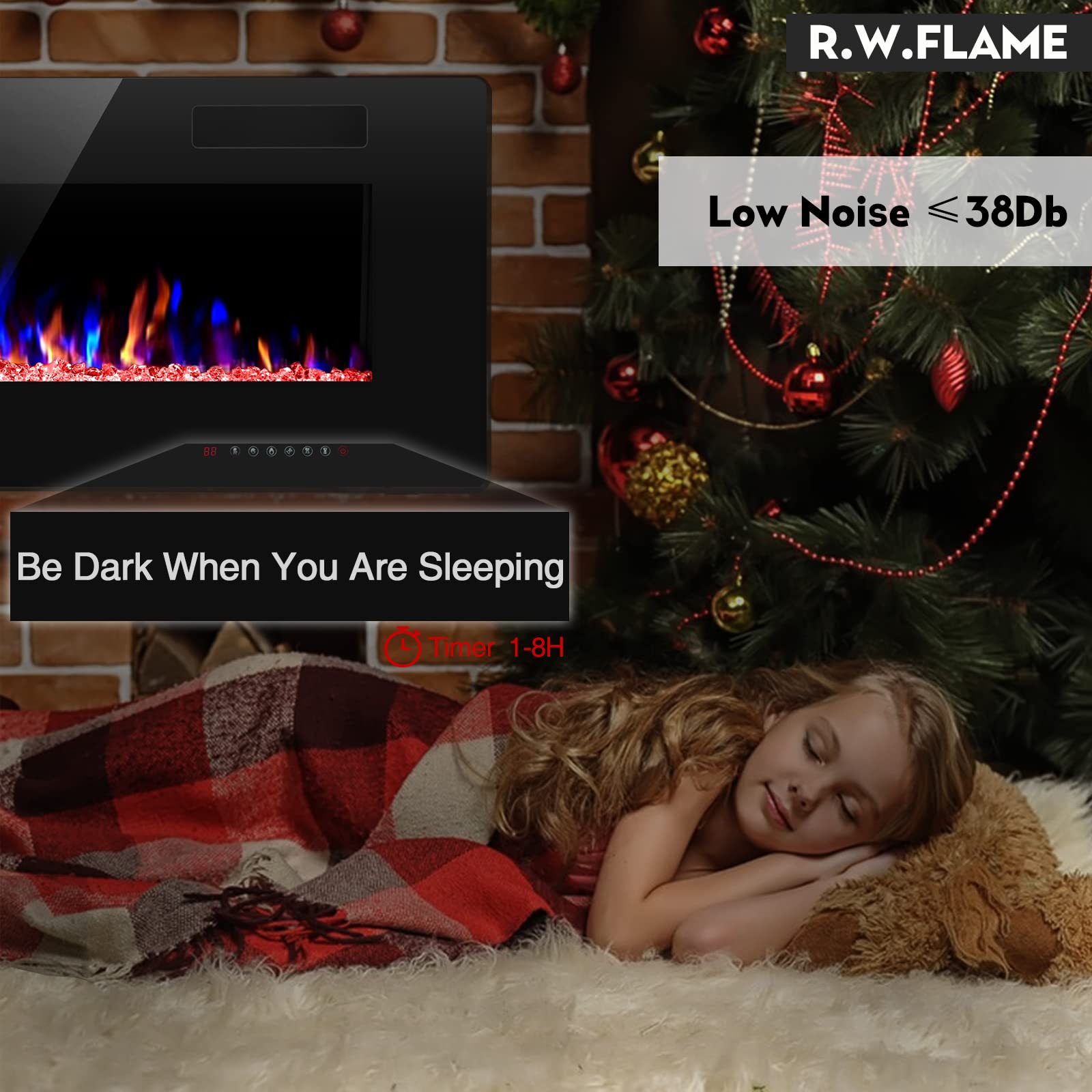 Ultra Thin Recessed Fireplace – 30"/60"
