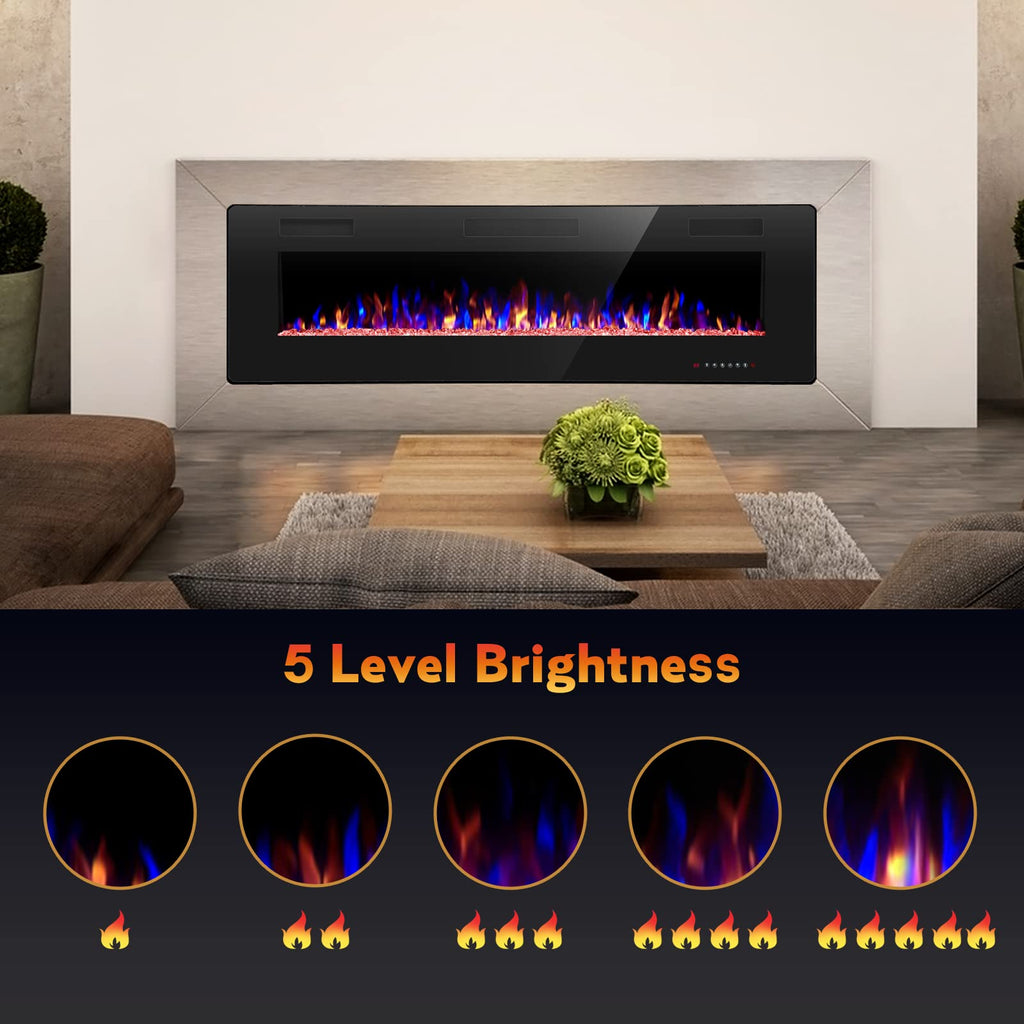 Ultra Thin Recessed Fireplace – 30"/60"