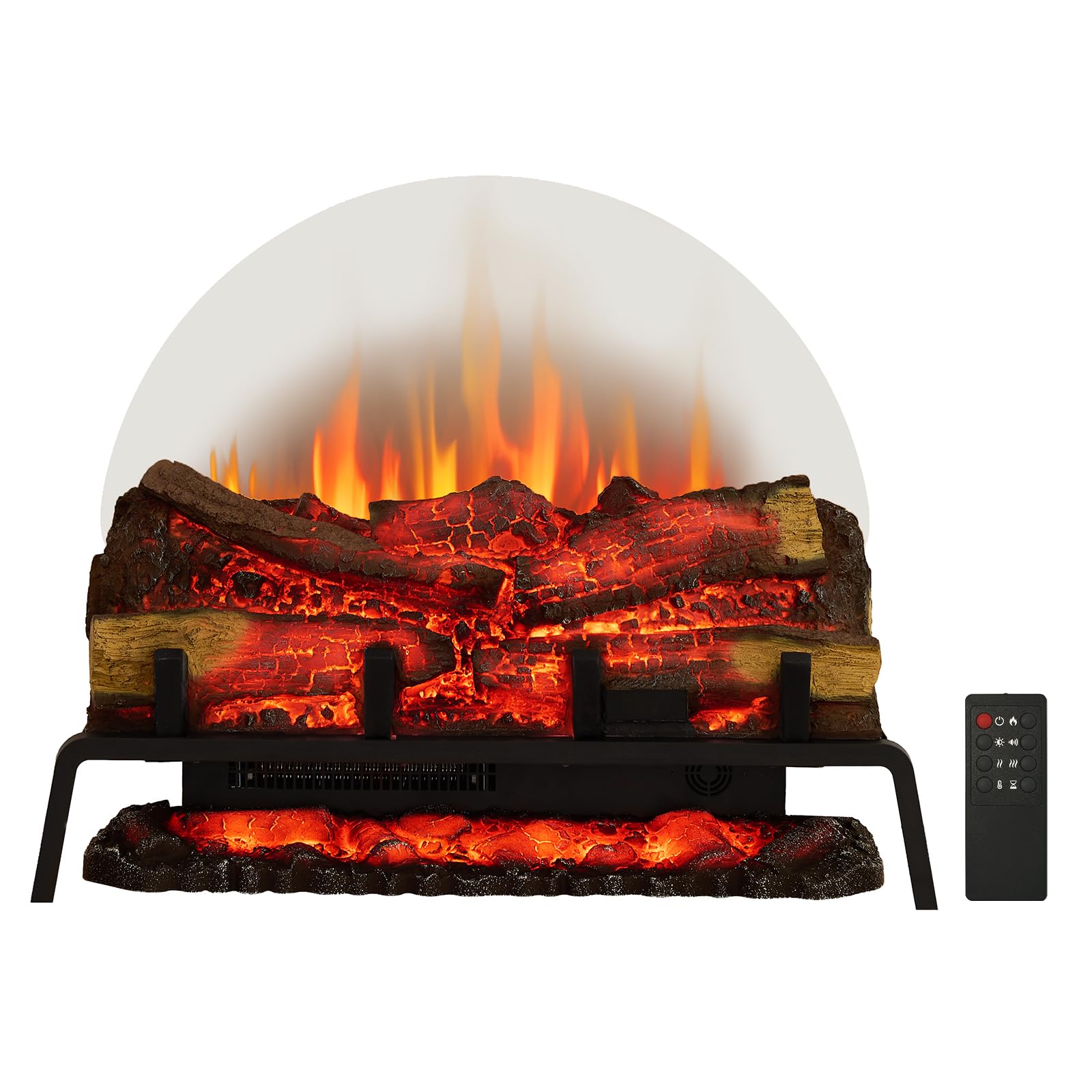 Freestanding Electric Fireplace Log Set – 750W/1500W