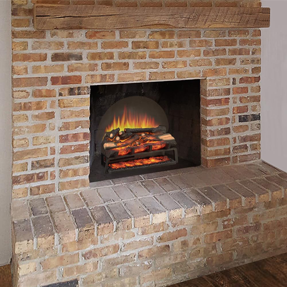 Standing Electric Fireplace Log Set – 750W/1500W