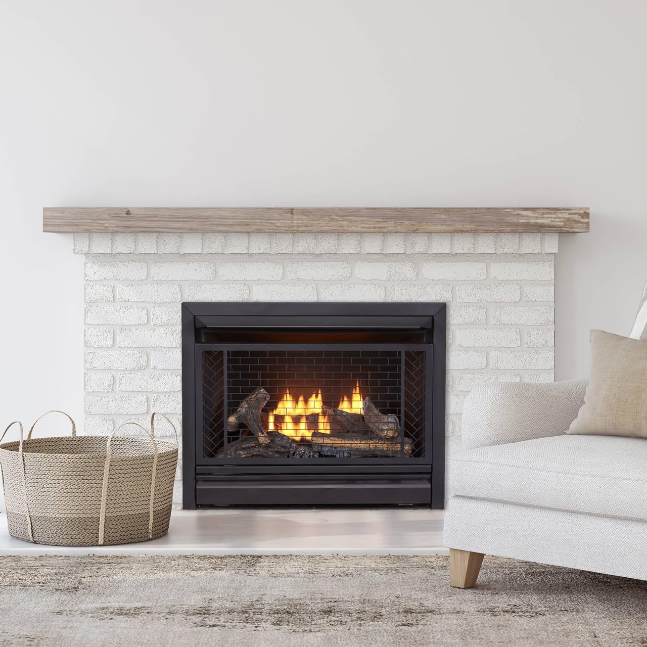 Natural Gas Ventless Fireplace Insert – 26,000 BTU