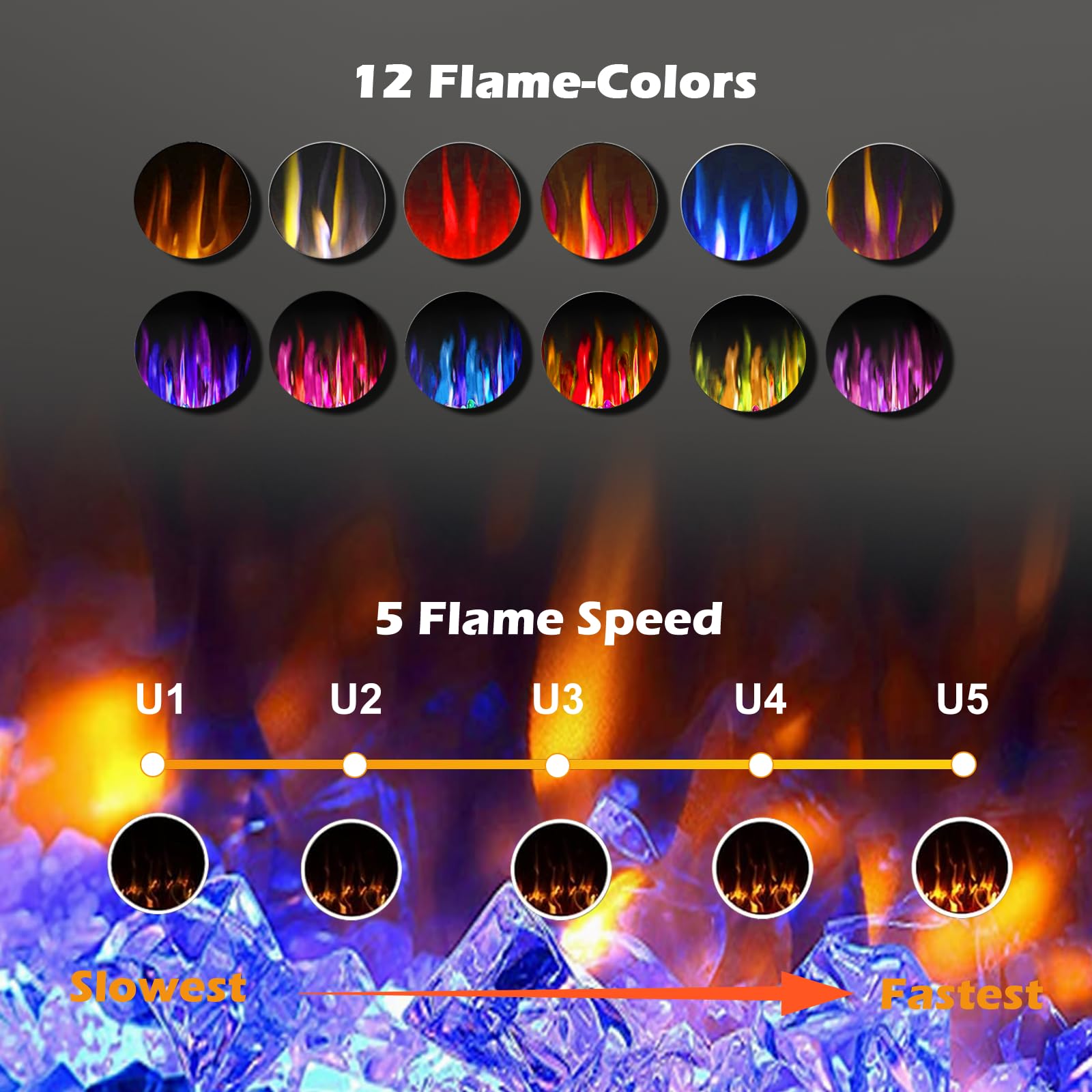 Ultra-Thin Linear Electric Fireplace – Wall Recessed