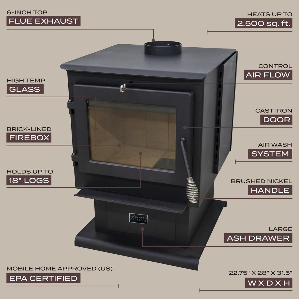 Canyon Lodge Medium Wood Stove