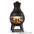 Outdoor Wood Burning Chiminea Fireplace