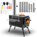 Portable Wood Burning Tent Stove with Chimney