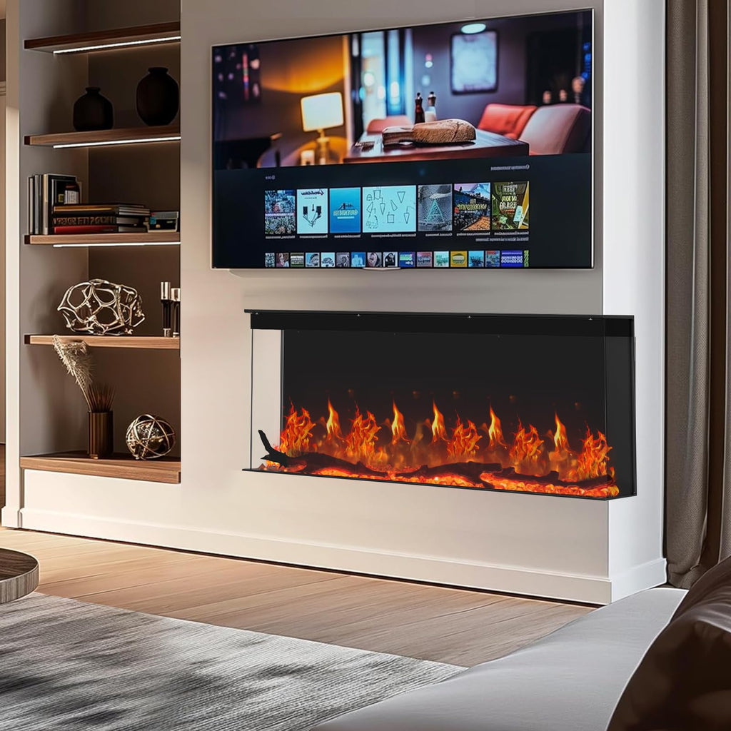 36" 3-Sided Electric Fireplace Insert – 750W/1500W