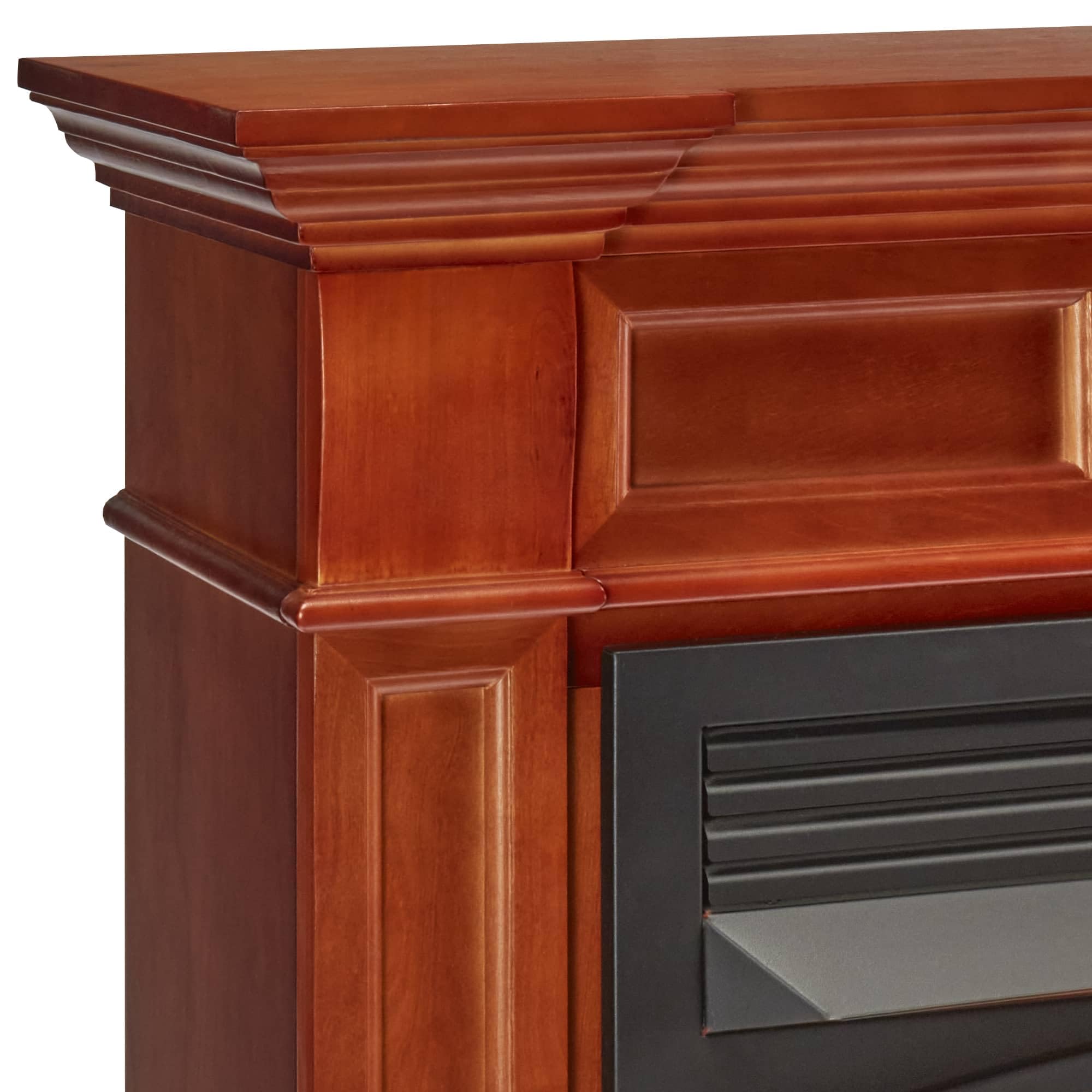 Dual Fuel Ventless Gas Fireplace with Mantel – 32,000 BTU