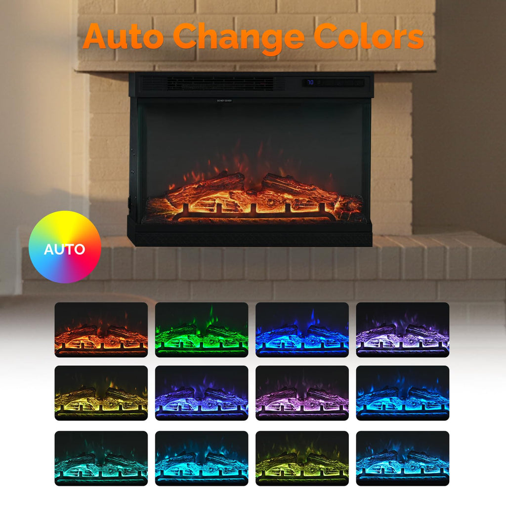 VINGLI Electric Fireplace Insert