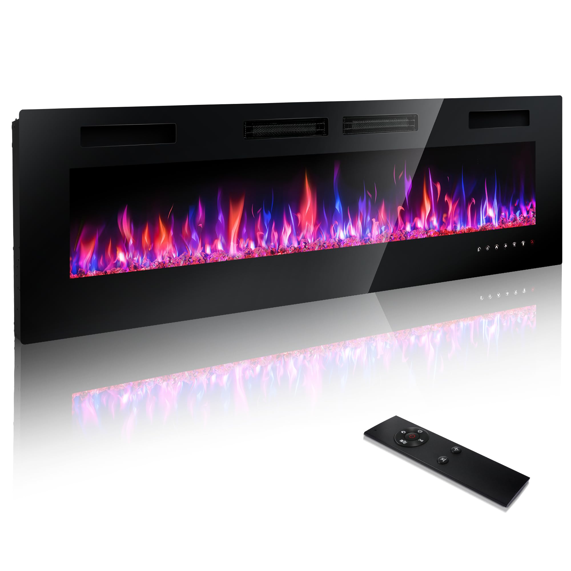Electric Fireplace Heater with Remote Control