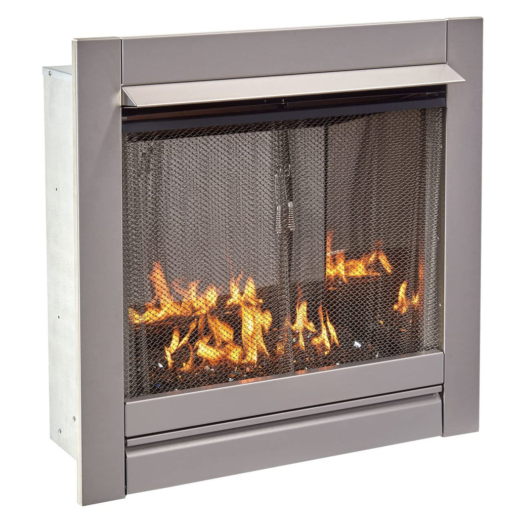 Outdoor Ventless Gas Fireplace Insert – 24,000 BTU