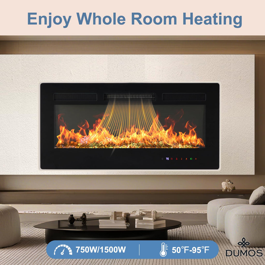 DUMOS Freestanding Electric Fireplace