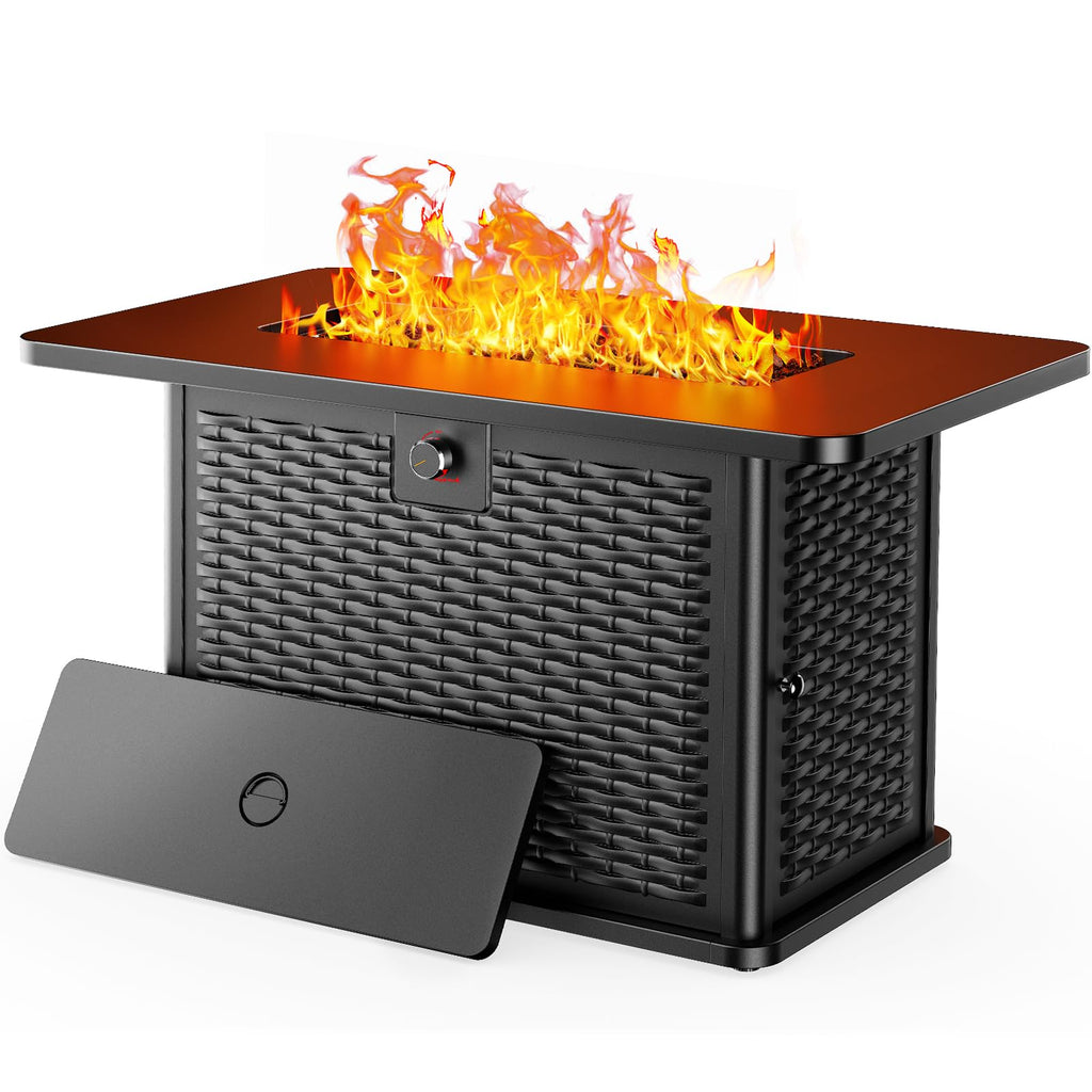 43" Rectangular Propane Fire Pit – 60,000 BTU