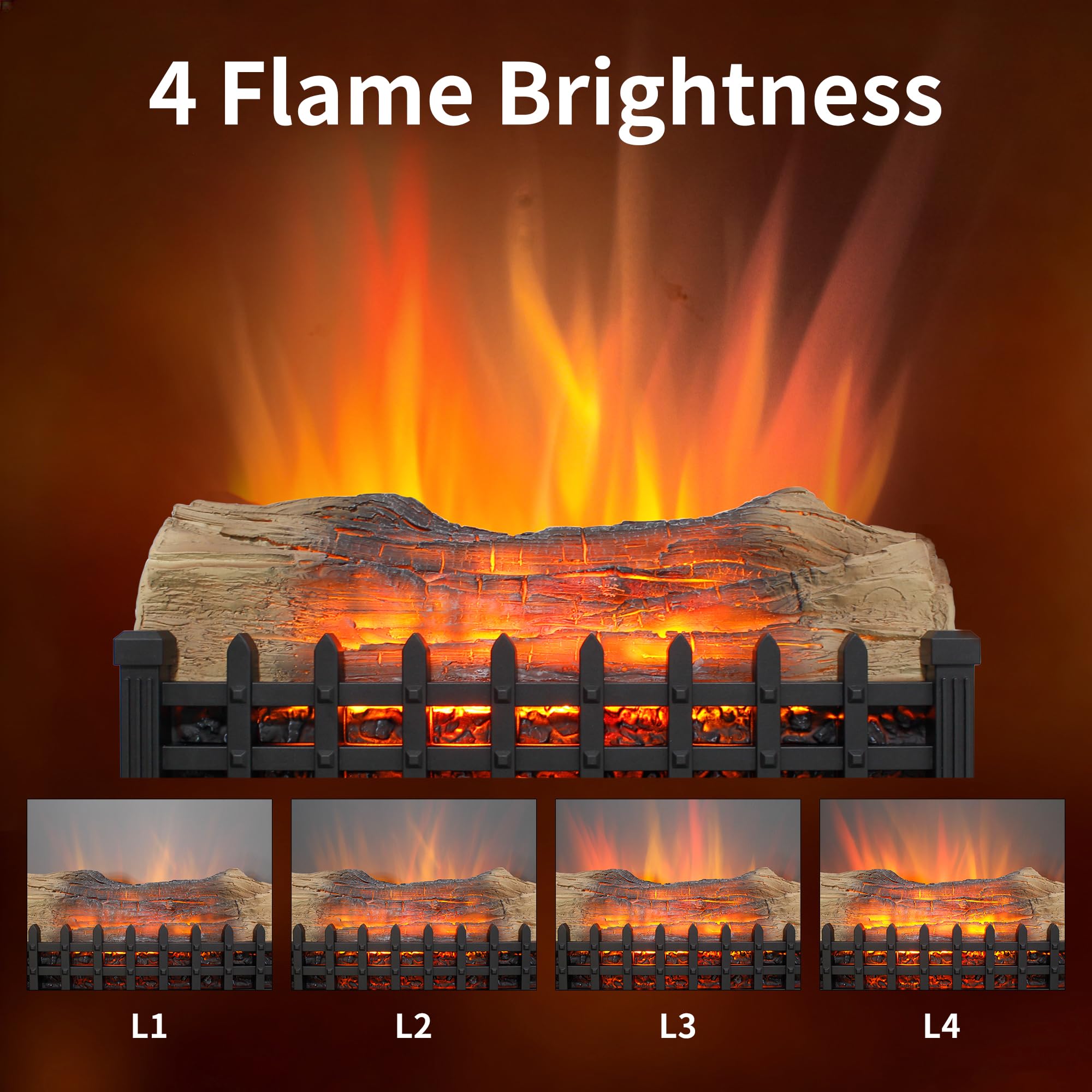 Fireplace Log Heater