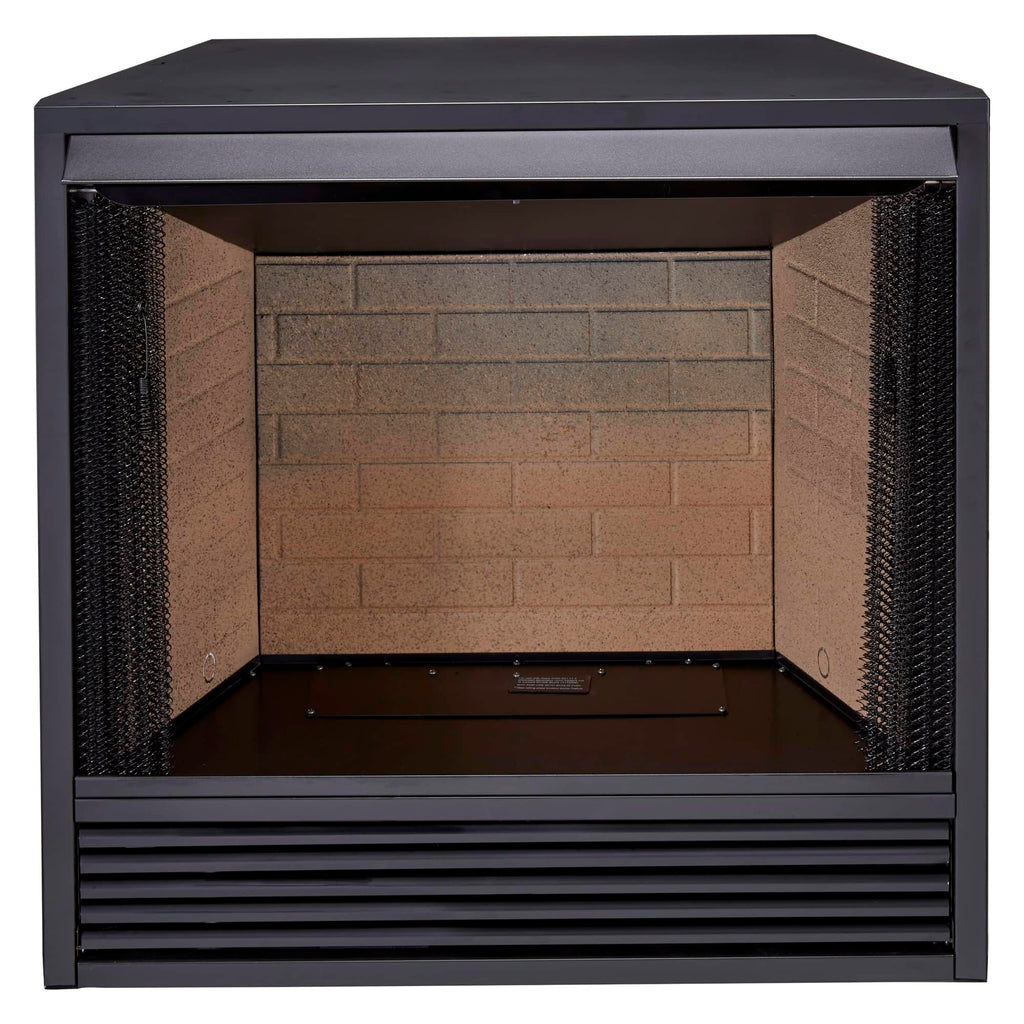 Dual Fuel Ventless Gas Fireplace Insert with Mantel