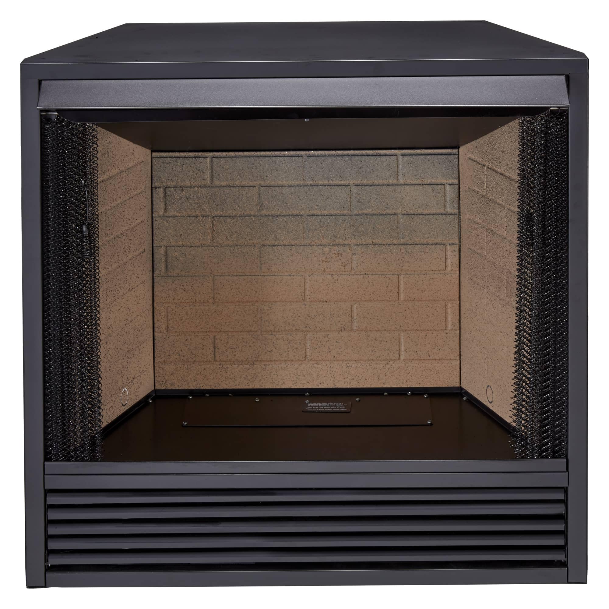 Dual Fuel Ventless Gas Fireplace Insert with Mantel