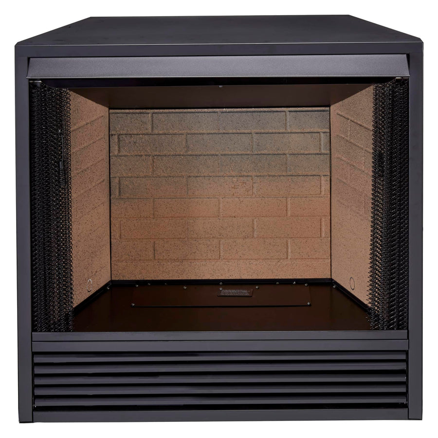 Dual Fuel Ventless Gas Fireplace Insert with Mantel