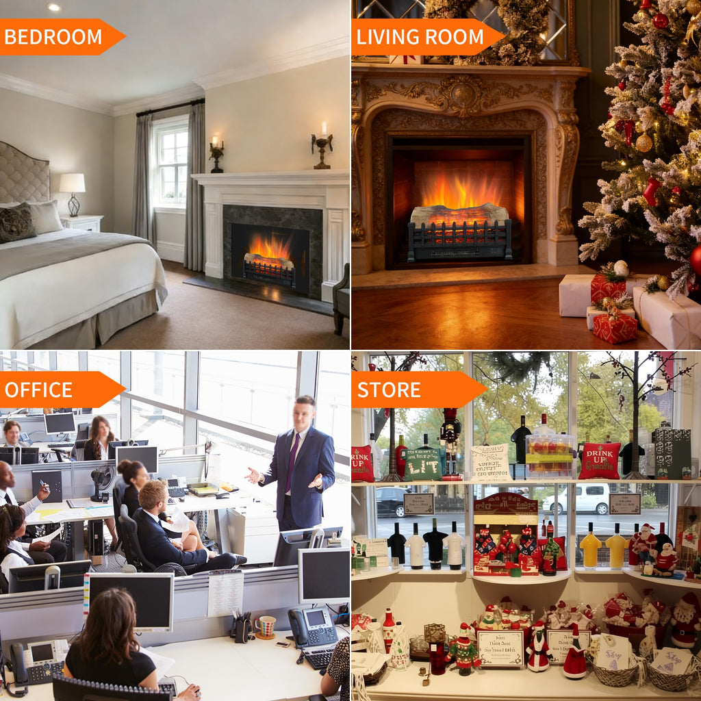 Fireplace Log Heater