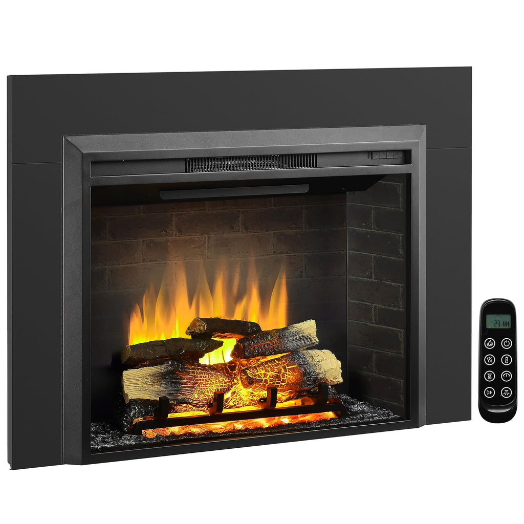 Electric Fireplace Insert – 750W/1500W with Crackling Sound